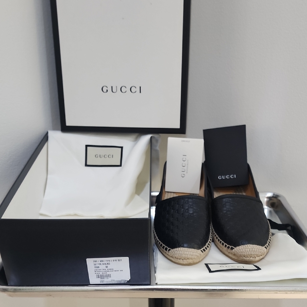 Gucci Black Espadrille Loafers for Women - Picture 3 of 3